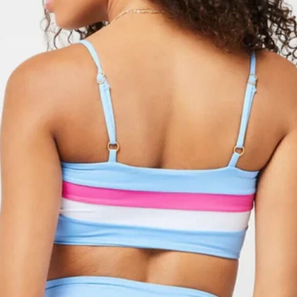 Rebel Stripe Bikini Top by L Space - Picture 2 of 7